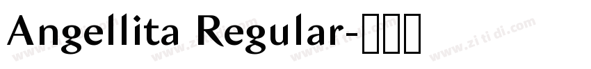 Angellita Regular字体转换